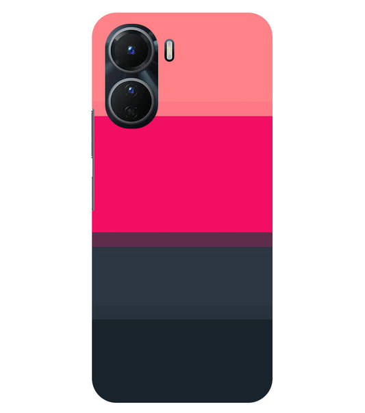 Colorful Stripes Back Cover For  Vivo Y16 5G