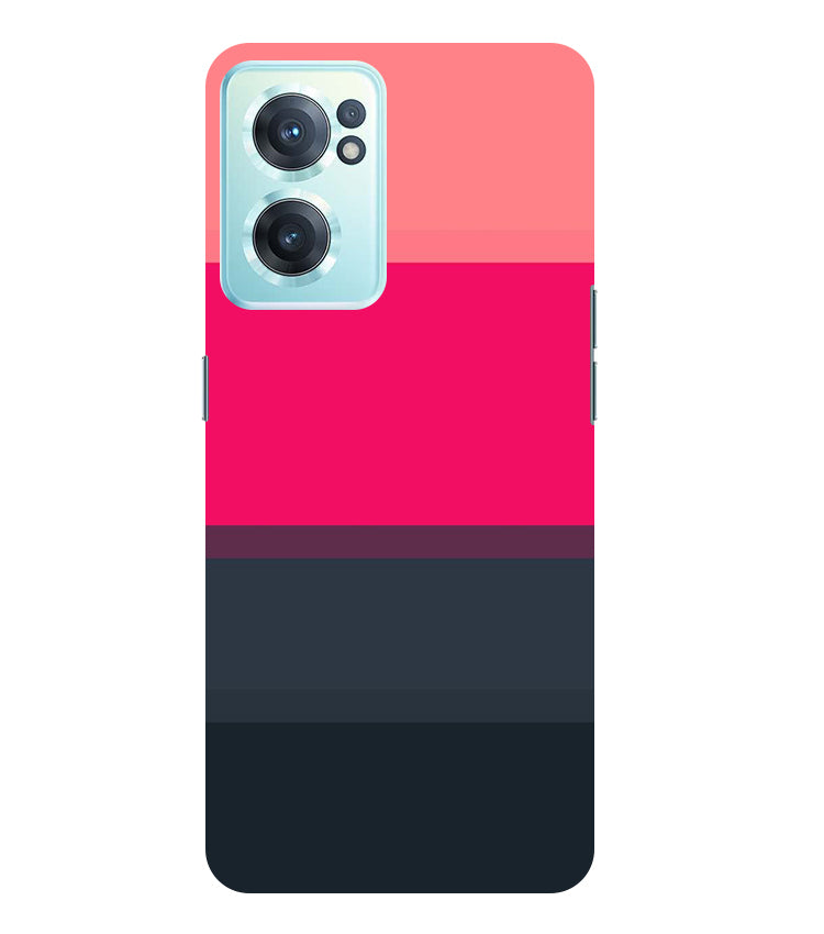 Colorful Stripes Back Cover For Oneplus Nord CE 2 5G