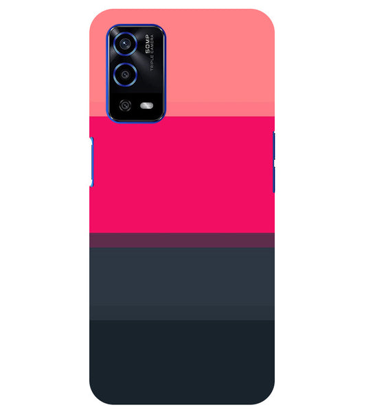 Colorful Stripes Back Cover For  Oppo A16