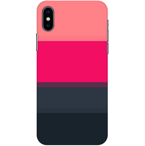 Colorful Stripes Back Cover For  Apple Iphone X