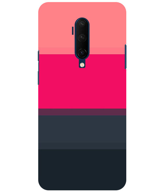 Colorful Stripes Back Cover For  Oneplus 7T Pro