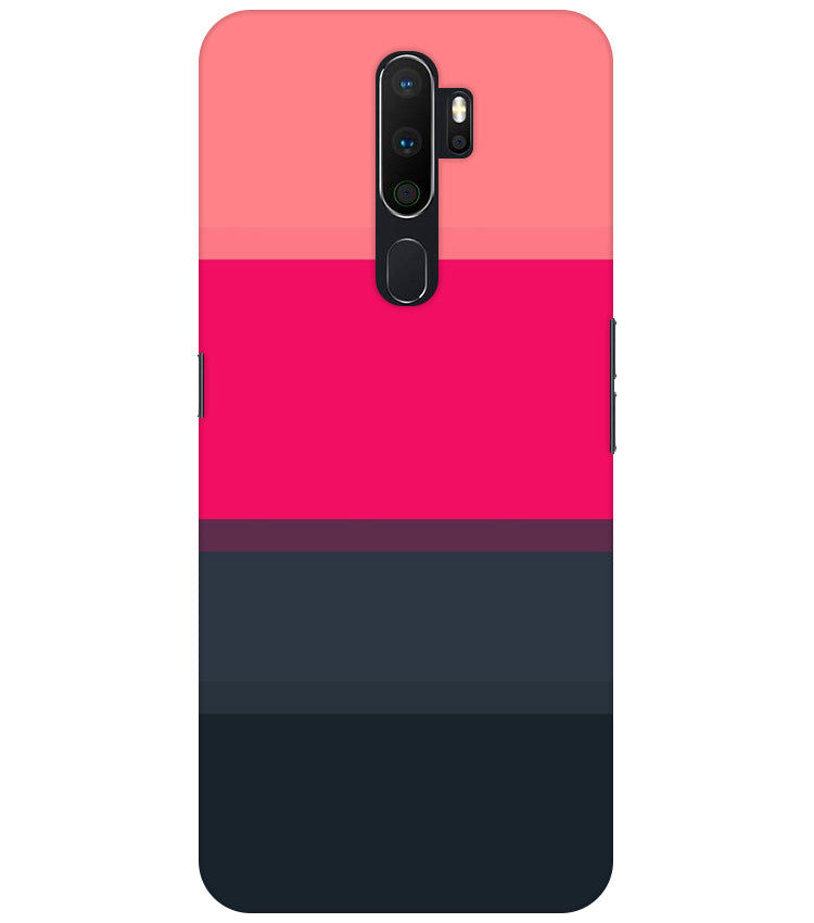 Colorful Stripes Back Cover For Oppo A5 2020