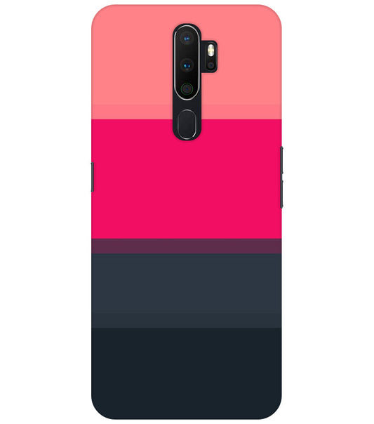 Colorful Stripes Back Cover For  Oppo A9 2020