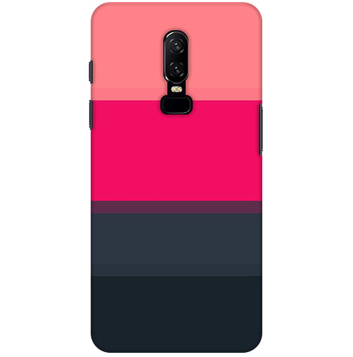 Colorful Stripes Back Cover For  Oneplus 6