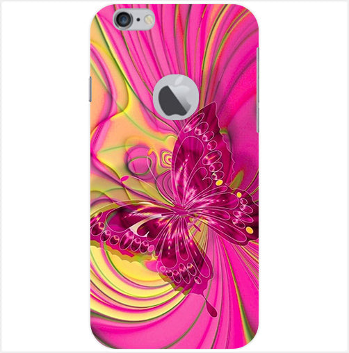 Butterfly 2 Back Cover For Apple Iphone 6/6S Logo Cut