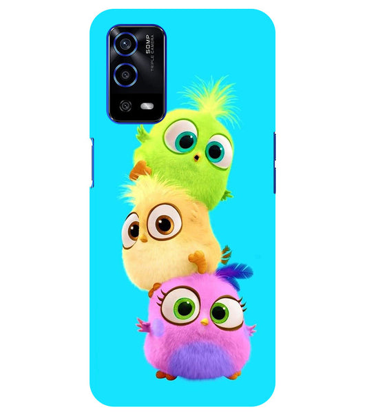 Cute Birds Back Cover For Oppo A53S 5G