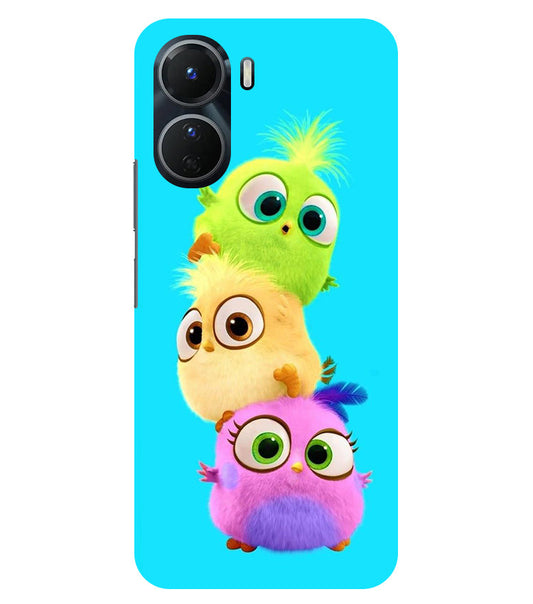 Cute Birds Back Cover For Vivo Y16 5G