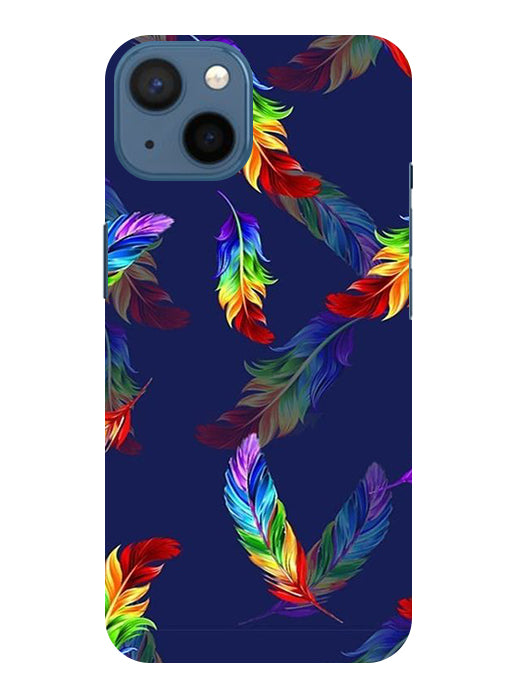 Multicolor Leaf Back Cover For  Apple Iphone 15