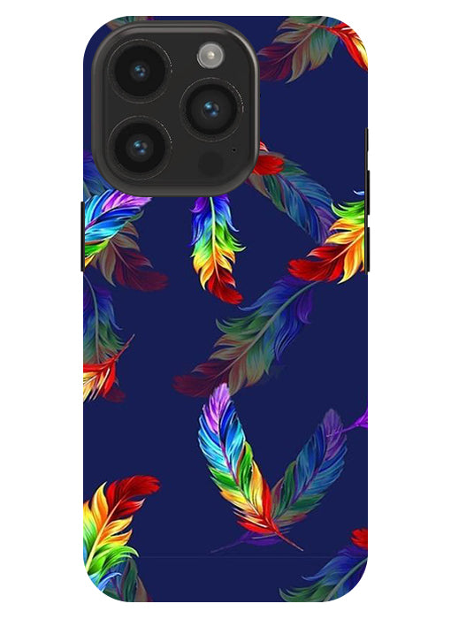Multicolor Leaf Back Cover For Apple Iphone 14 Pro
