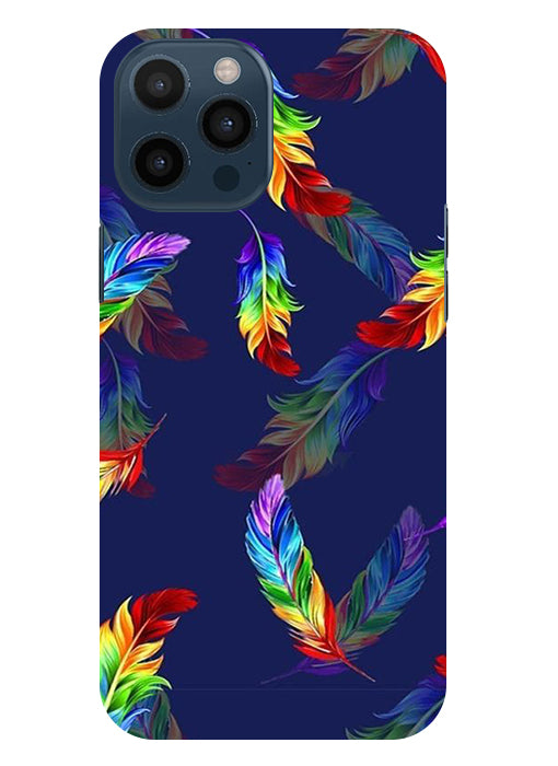 Multicolor Leaf Back Cover For  Apple Iphone 12 Pro