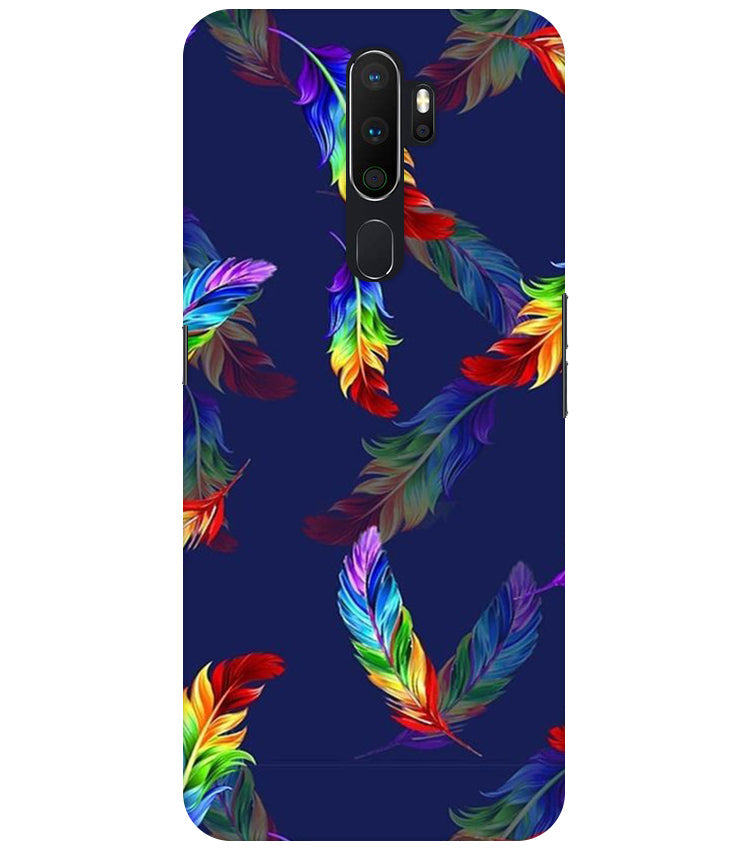 Multicolor Leaf Back Cover For Oppo A5 2020