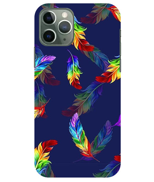Multicolor Leaf Back Cover For  Apple Iphone 11 Pro