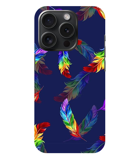 Multicolor Leaf Back Cover For Iphone 15 Pro