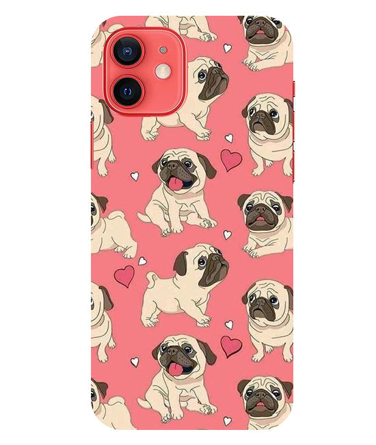 Cuties Puppy Back Cover for Apple Iphone 12 Mini