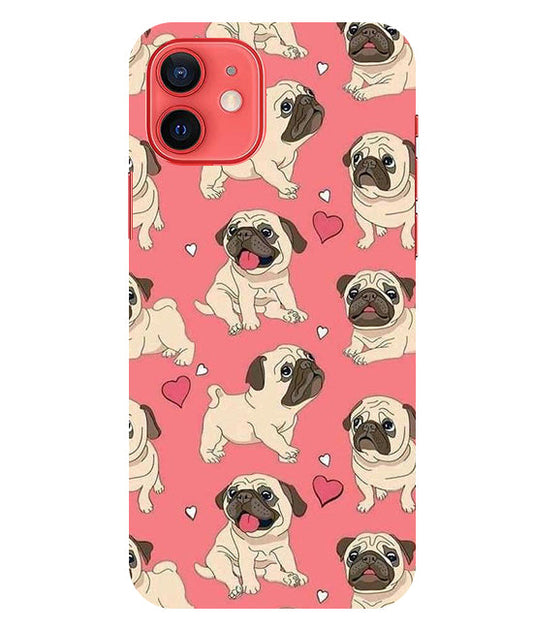 Cuties Puppy Back Cover for  Apple Iphone 12 Mini