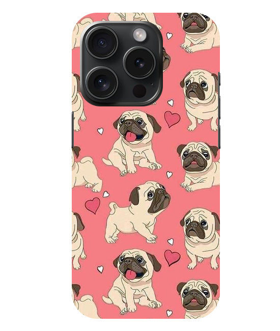 Cuties Puppy Back Cover for Iphone 15 Pro
