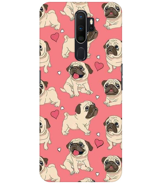 Cuties Puppy Back Cover for  Oppo A5 2020