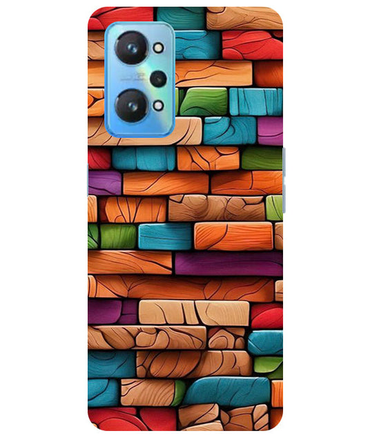 Colorful Wood Back Cover For  Realme GT Neo 2/Neo 3T