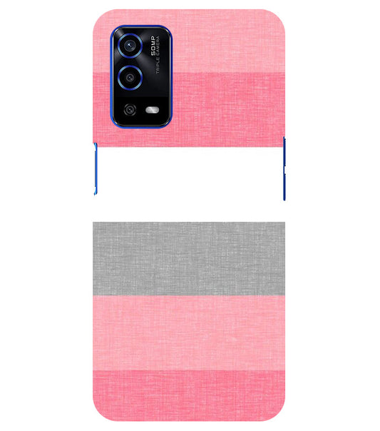Multicolor Stripes Back Cover For  Oppo A16