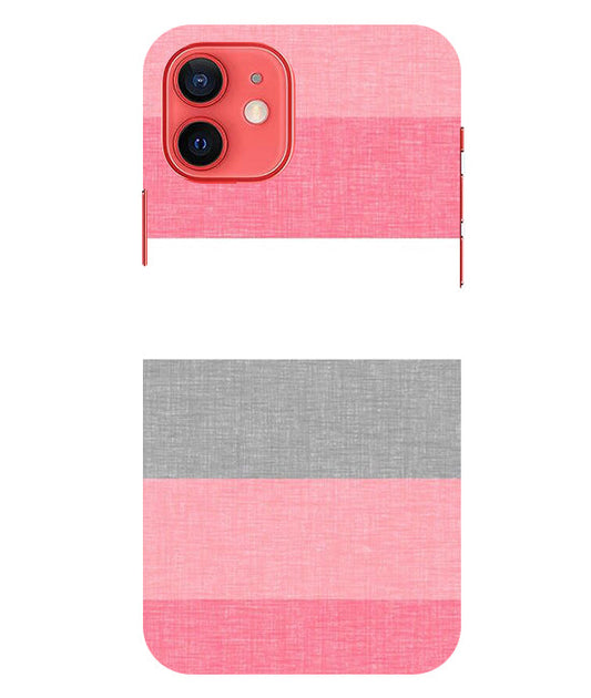 Multicolor Stripes Back Cover For  Apple Iphone 12 Mini
