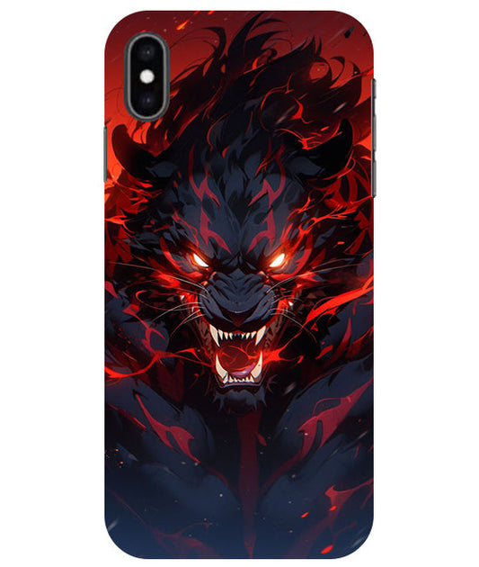 Angry Lion Back Cover For  Apple Iphone X