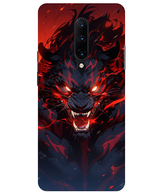 Angry Lion Back Cover For OnePlus 7 Pro