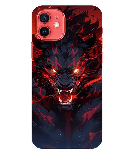 Angry Lion Back Cover For  Apple Iphone 12 Mini