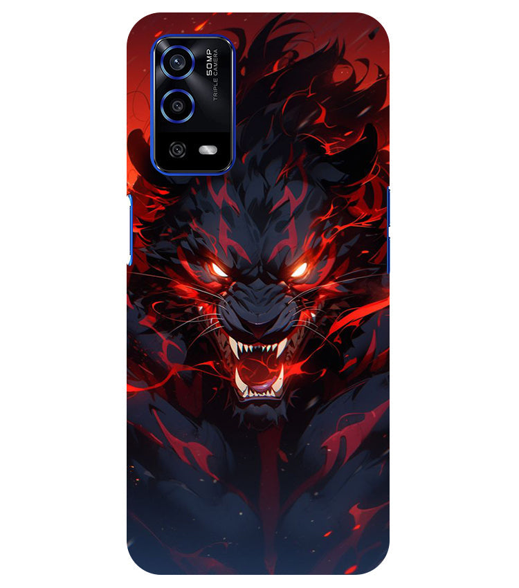Angry Lion Back Cover For Oppo A55