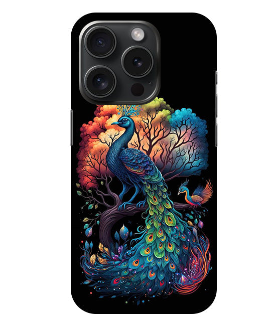 Peacock Back Cover For Iphone 15 Pro