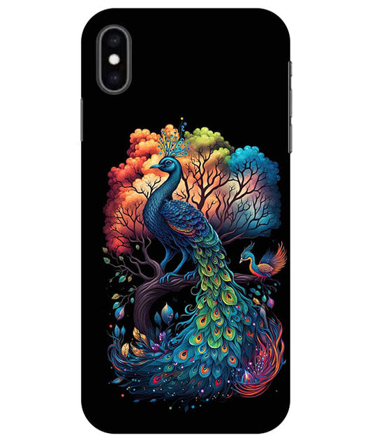 Peacock Back Cover For  Apple Iphone X