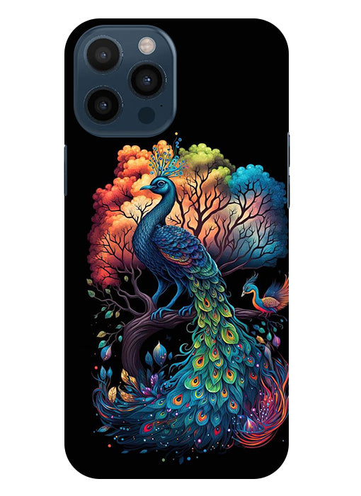 Peacock Back Cover For Apple Iphone 12 Pro