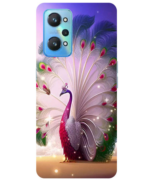 Peacock with Feather Back Cover For  Realme GT Neo 2/Neo 3T