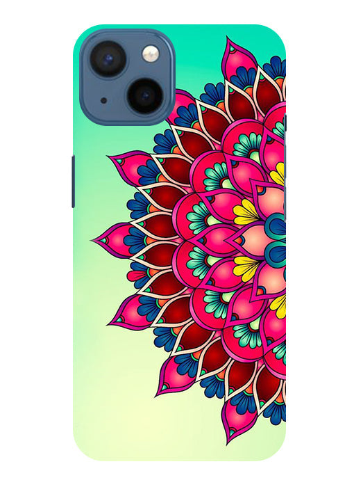 Colorful Mandala Back Cover For  Apple Iphone 15