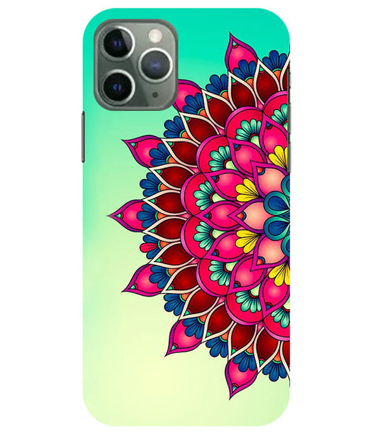 Colorful Mandala Back Cover For  Apple Iphone 11 Pro