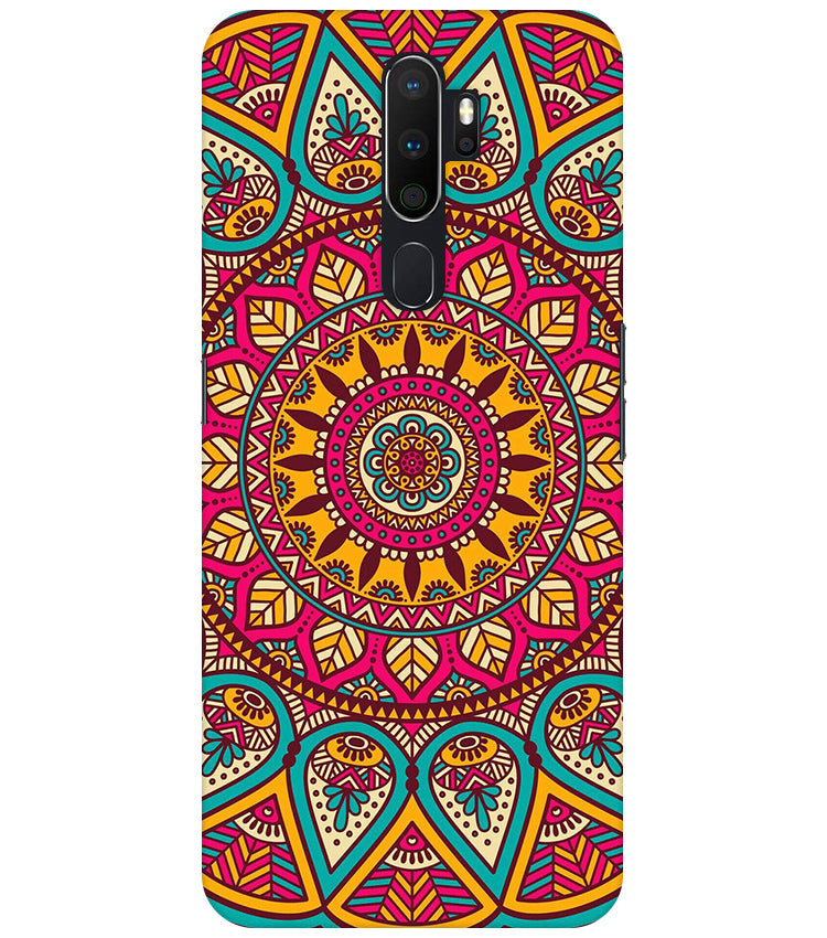 mandala Back Cover For Oppo A9 2020