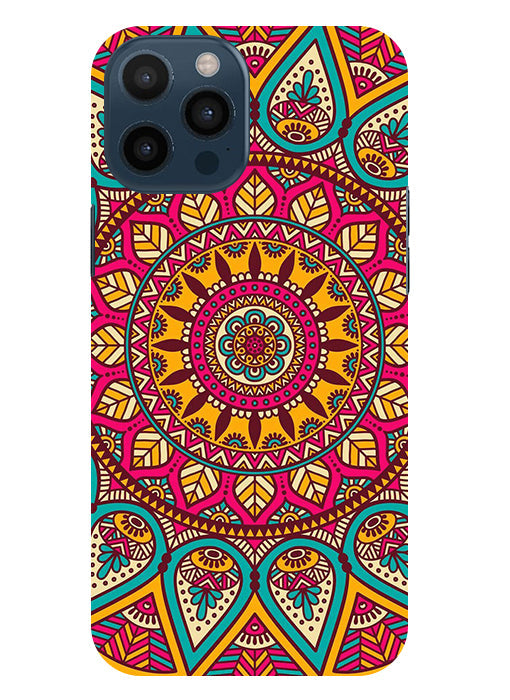 mandala Back Cover For Apple Iphone 12 Pro