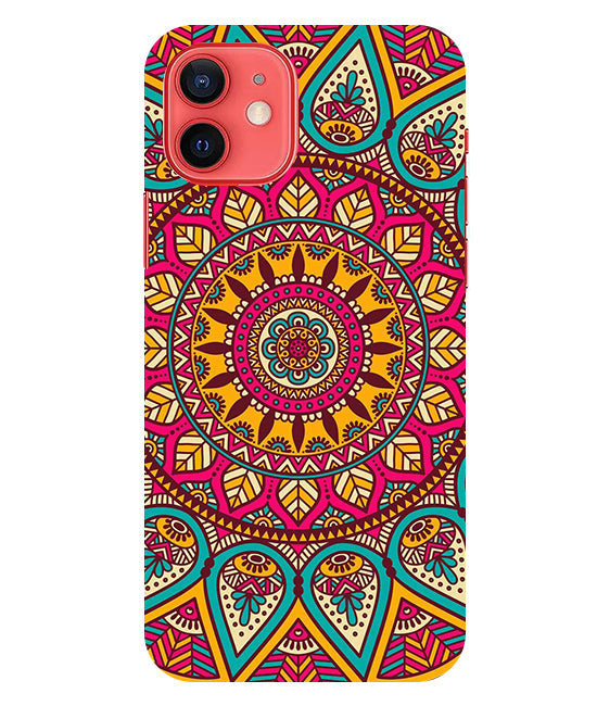 mandala Back Cover For Apple Iphone 12 Mini