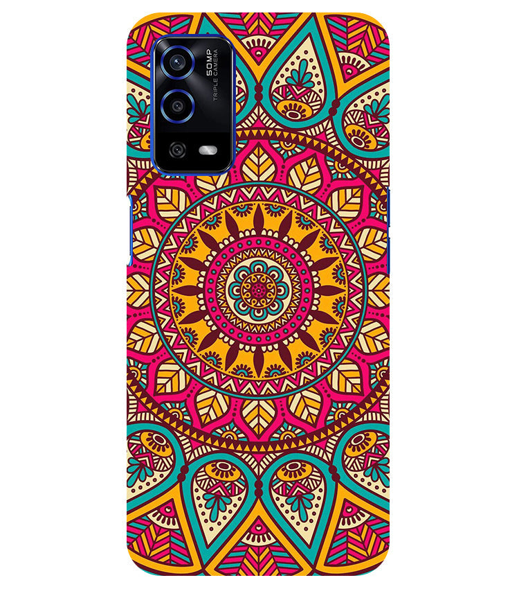 mandala Back Cover For Oppo A53S 5G