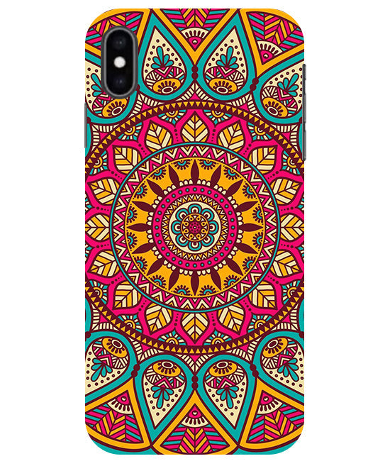 mandala Back Cover For Apple Iphone Xs
