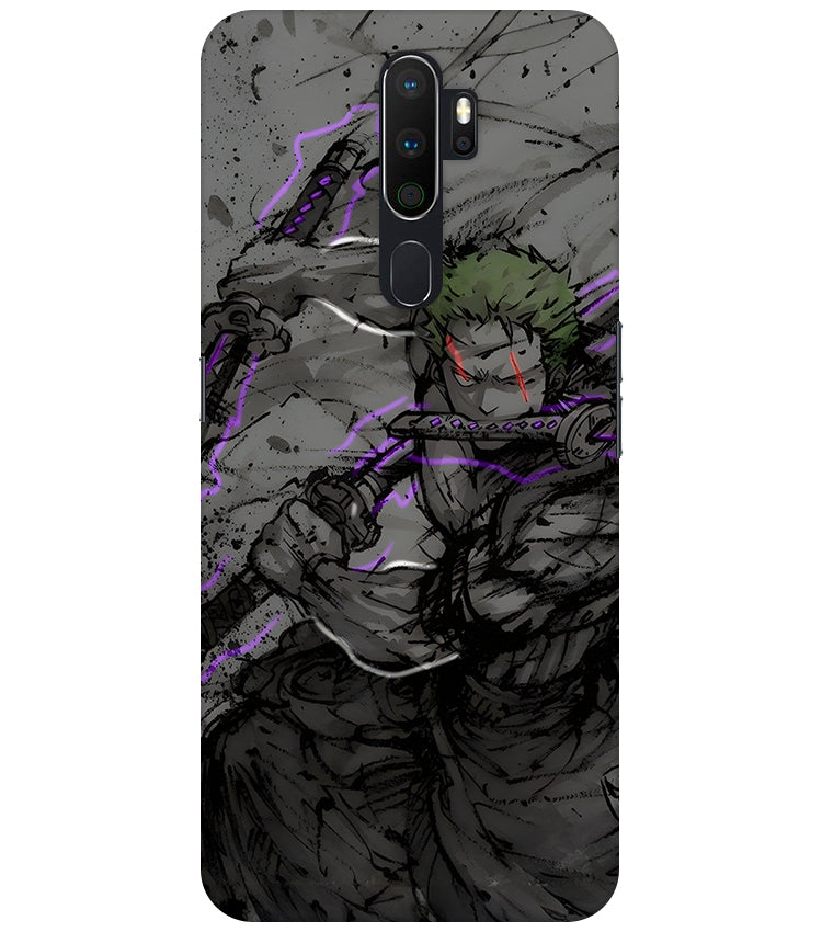 Zoro Three Sword Style Phone Case For Oppo A9 2020