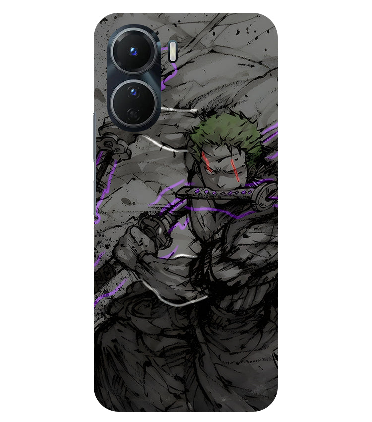 Zoro Three Sword Style Phone Case For Vivo Y16 5G