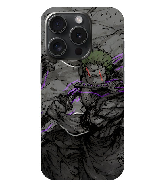 Zoro Three Sword Style Phone Case For Iphone 15 Pro Max
