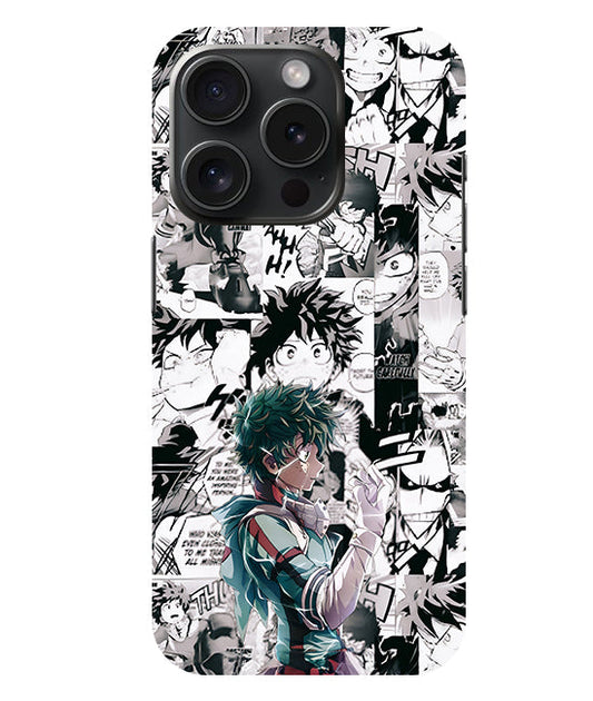Izuku Midoriya Manga Phone Case For  Iphone 15 Pro