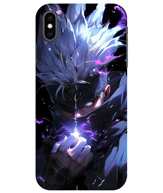 Satoru Gojo Purple Phone Case For Apple Iphone X