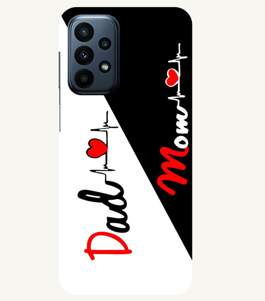 Mom Dad Love quotes Back Cover For  Samsung Galaxy A23 5G