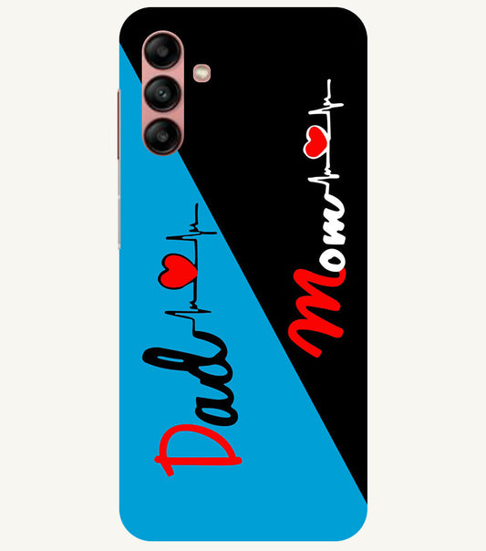 Mom Dad 2 Love quotes Back Cover For  Samsung Galaxy M13 4G