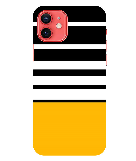 Horizontal Stripes Back Cover For  Iphone 12 Mini