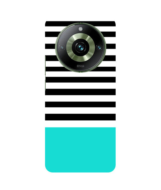 Horizontal  Multicolor Stripes Back Cover For  Realme 12 Pro 5G/ 12 Pro Plus 5G