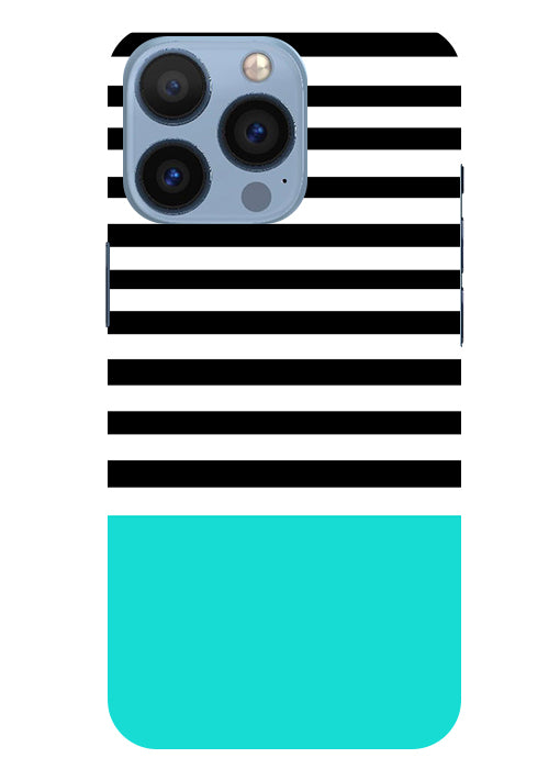 Horizontal  Multicolor Stripes Back Cover For  Apple Iphone 13 Pro