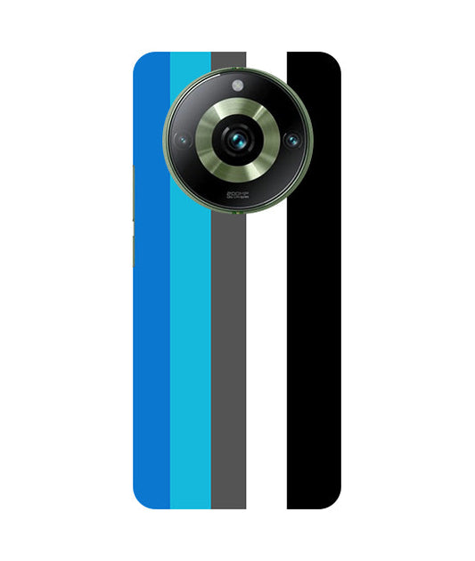 Vertical Multicolor  Stripes Back Cover For  Realme 12 Plus 5G